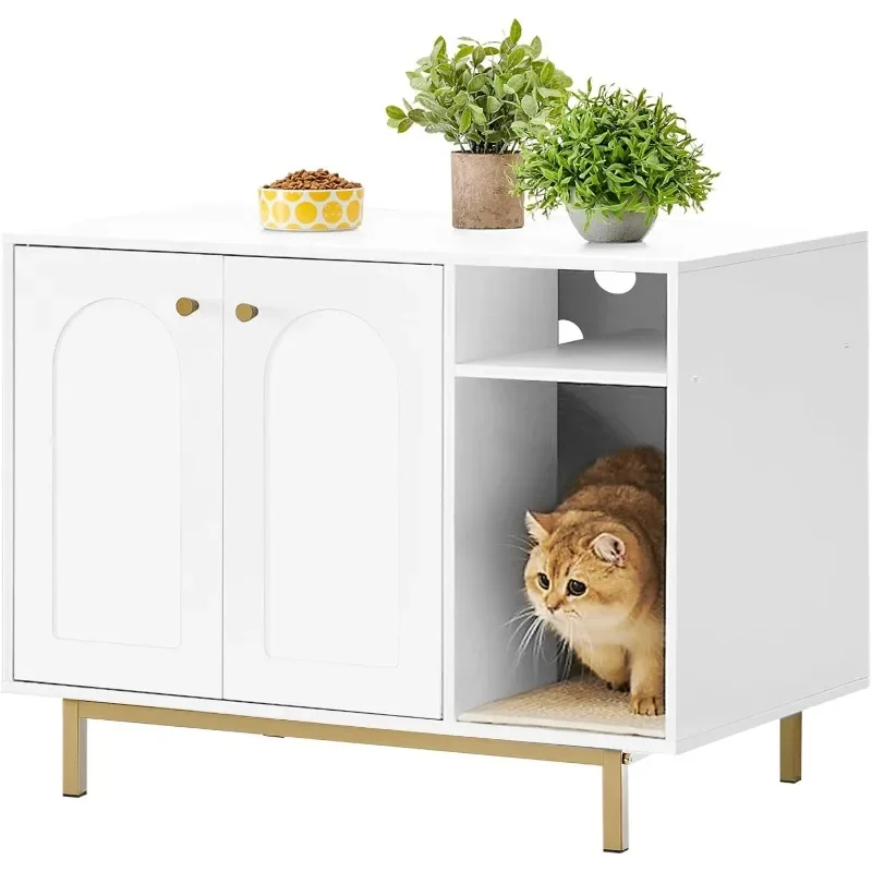 Cat Litter Box Enclosure, Hidden Litter Box Furniture, Wooden Pet House Side End Table, Storage Cabinet Bench for Living Room,
Cat Litter Box Enclosure, Hidden Litter Box Furniture, Wooden Pet House Side End Table, Storage Cabinet Bench for Living Room,