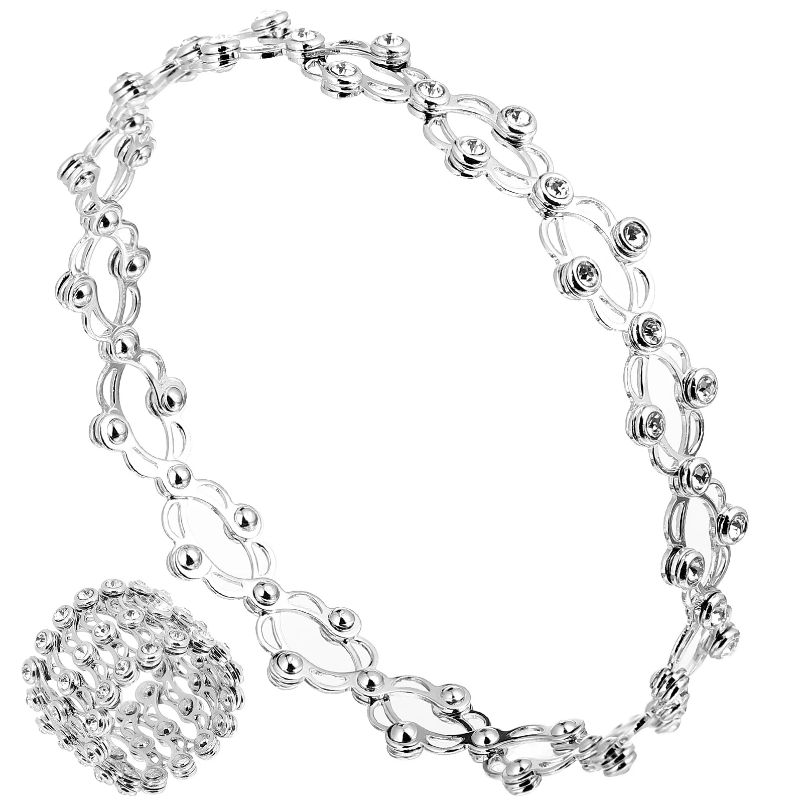 1pc Transformable Ring Bracelet Stretchable Silver Rhinestone 2 In 1 Hand Jewelry For Women Daily Party Wear Finger Ring
1pc Transformable Ring Bracelet Stretchable Silver Rhinestone 2 In 1 Hand Jewelry For Women Daily Party Wear Finger Ring