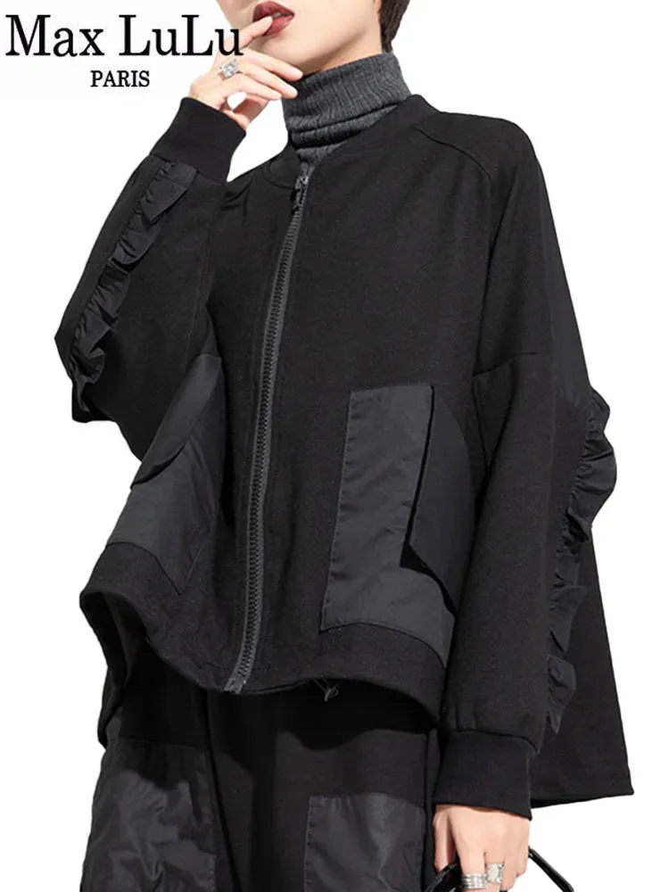 Max LuLu 2025 European Fashion Spring Ladies Loose Casual Jackets Womens Classic Patchwork Coats Big Size Clothes Punk Outerwear
Max LuLu 2025 European Fashion Spring Ladies Loose Casual Jackets Womens Classic Patchwork Coats Big Size Clothes Punk Outerwear