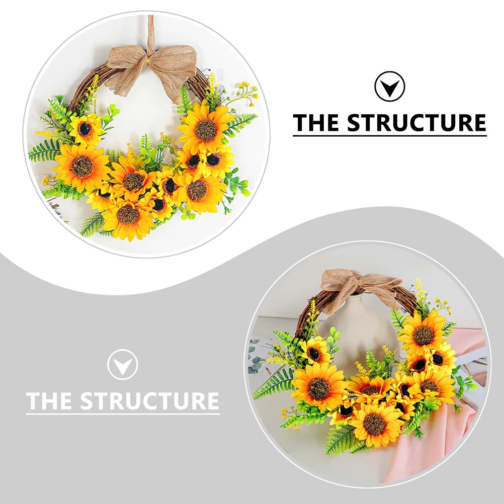 1Pcs Artificial Sunflower Hanging Floral Garland Wreath 30cm Long-Lasting Home Festival Party Decoration Garland
1Pcs Artificial Sunflower Hanging Floral Garland Wreath 30cm Long-Lasting Home Festival Party Decoration Garland