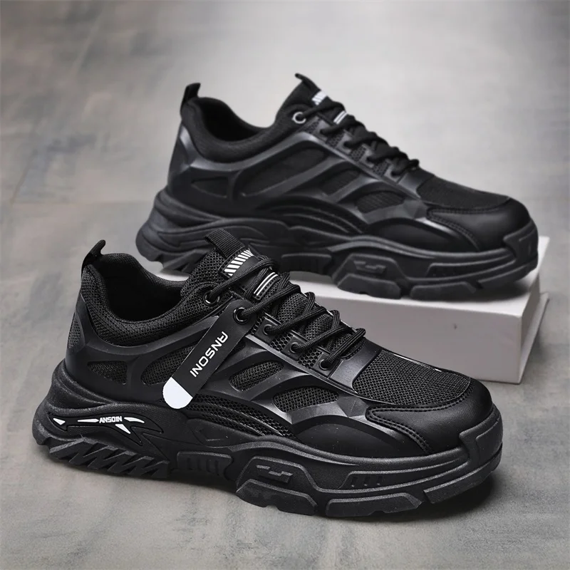 Men's thick-sole sports casual shoes spring summer soft-sole anti-slip breathable outdoor running shoes students tide sneakers
Men's thick-sole sports casual shoes spring summer soft-sole anti-slip breathable outdoor running shoes students tide sneakers