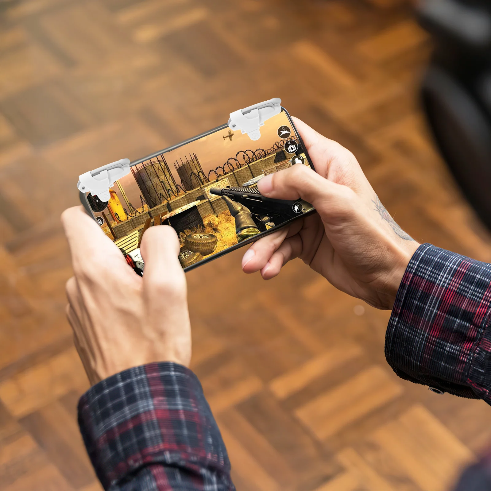 1Pair Game Controller Shooting Button for Game Handle Accessories Easy Install No View
1Pair Game Controller Shooting Button for Game Handle Accessories Easy Install No View