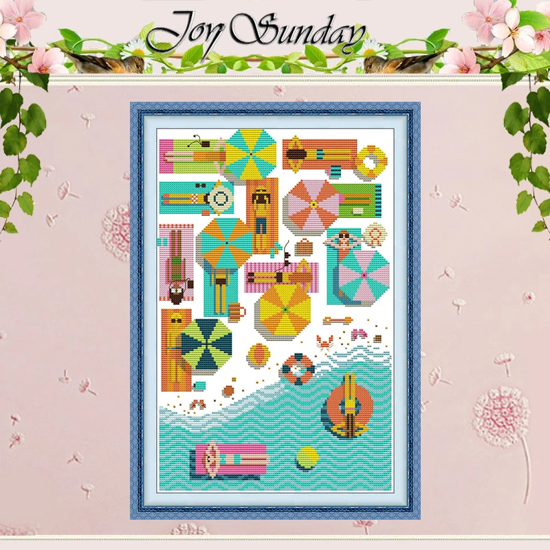 Beach Scenery Patterns Counted Cross Stitch Set DIY 11CT 14CT 16CT HD Stamped DMC Cross-stitch Kit Embroidery Needlework Crafts
Beach Scenery Patterns Counted Cross Stitch Set DIY 11CT 14CT 16CT HD Stamped DMC Cross-stitch Kit Embroidery Needlework Crafts