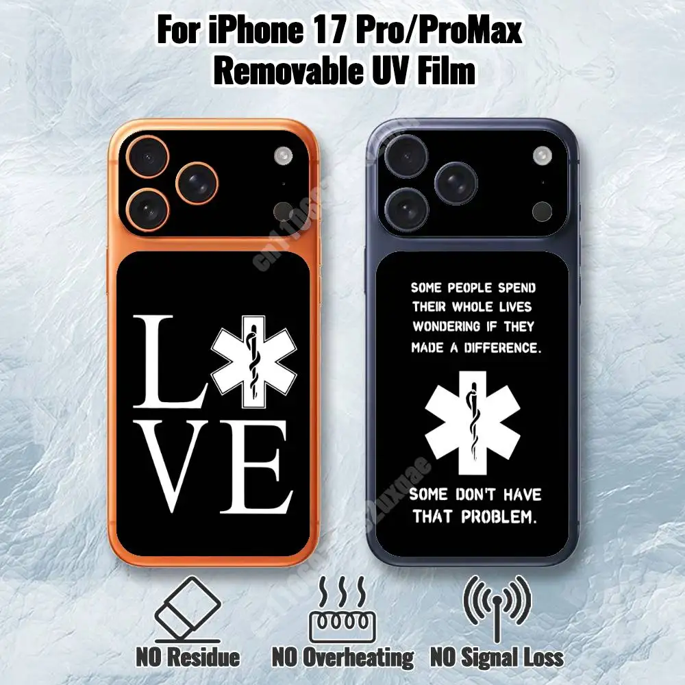 Emergency Medical Rescue Removable UV Film for iPhone 17 Pro 17 ProMax HD Back Sticker
Emergency Medical Rescue Removable UV Film for iPhone 17 Pro 17 ProMax HD Back Sticker