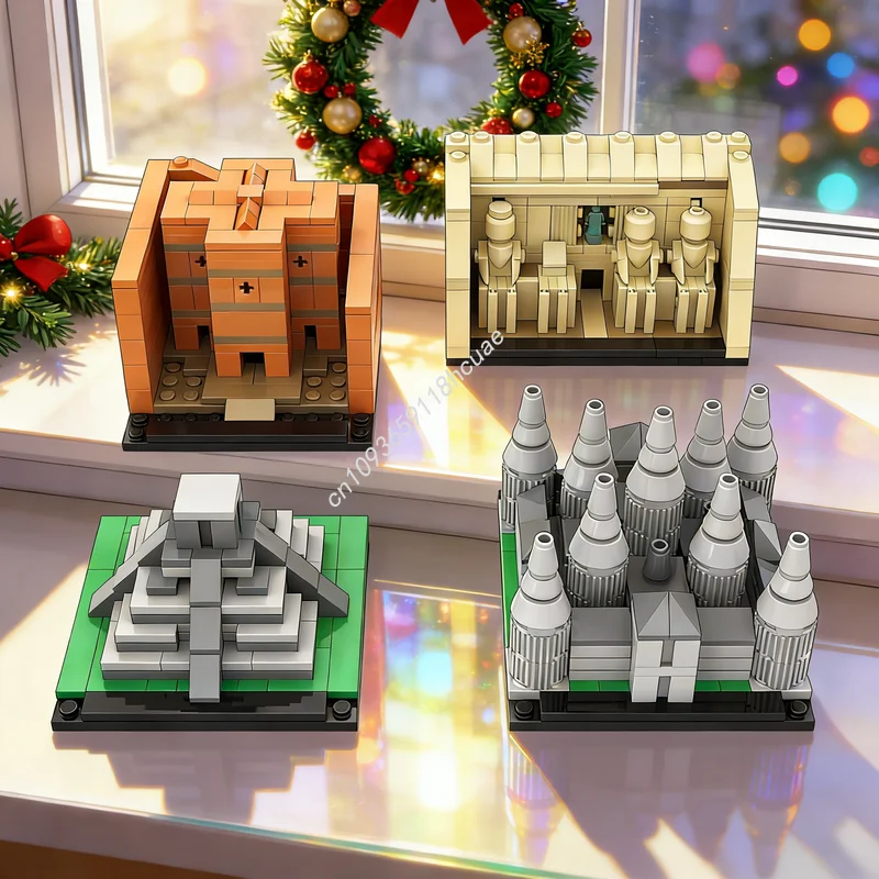 571 деталь MOC «Четыре удивительных чуда света», архитектурная модель, конструктор, развивающая игрушка, креативный набор, обучающие кирпичики, рождественские подарки для детей
571 деталь MOC «Четыре удивительных чуда света», архитектурная модель, конструктор, развивающая игрушка, креативный набор, обучающие кирпичики, рождественские подарки для детей