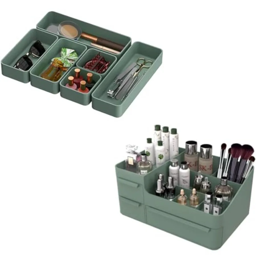 Makeup Organizer Stackable Drawer Organizers Set Bathroom Desk and Vanity Countertop Organizer Cosmetics Display for Brushes Lo
Makeup Organizer Stackable Drawer Organizers Set Bathroom Desk and Vanity Countertop Organizer Cosmetics Display for Brushes Lo