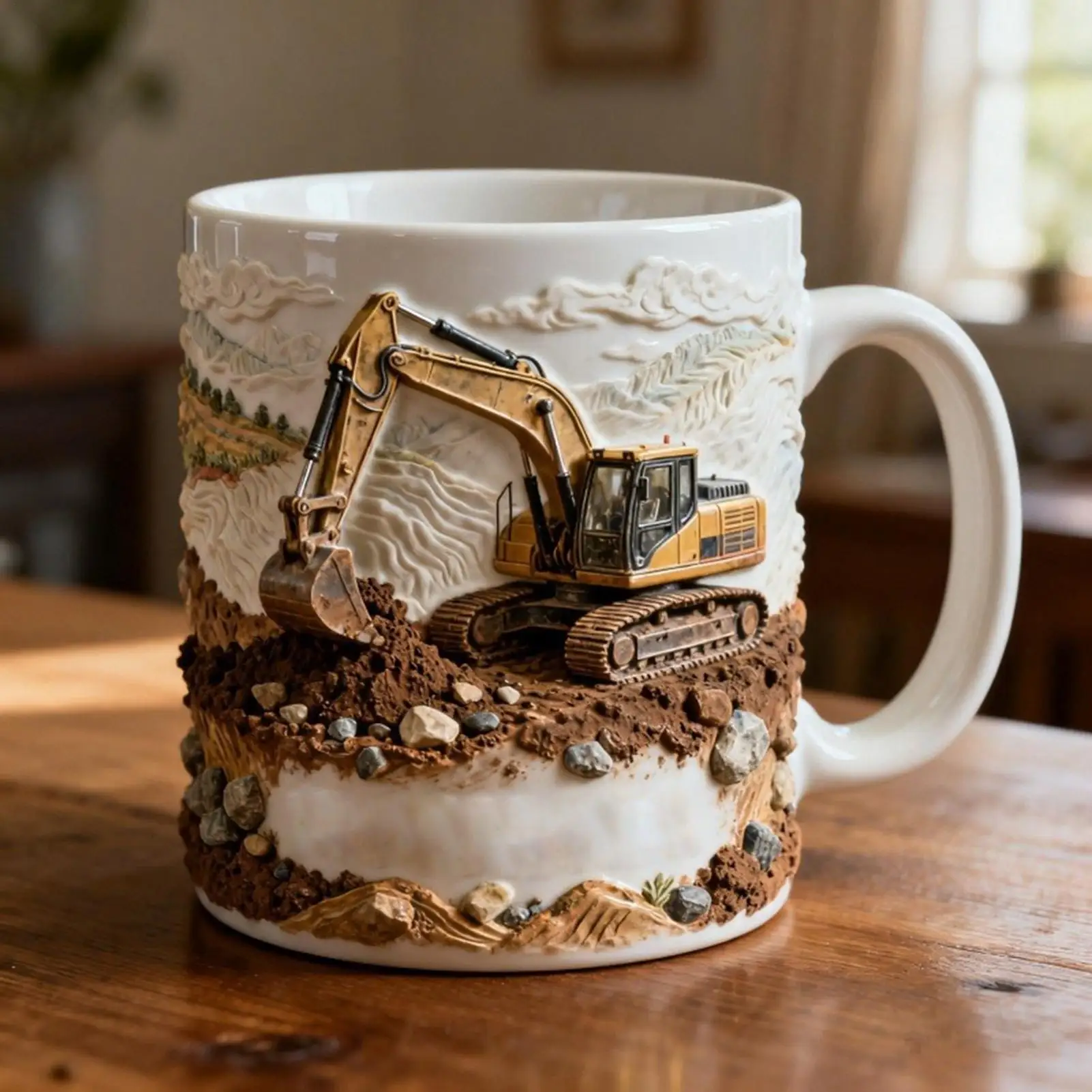 Ceramic Mug 11oz Excavator Drinking Mug With Handle Heat-Resistant Drinking Cup For Office Travel Living Room Home Cafe Bedroom
Ceramic Mug 11oz Excavator Drinking Mug With Handle Heat-Resistant Drinking Cup For Office Travel Living Room Home Cafe Bedroom