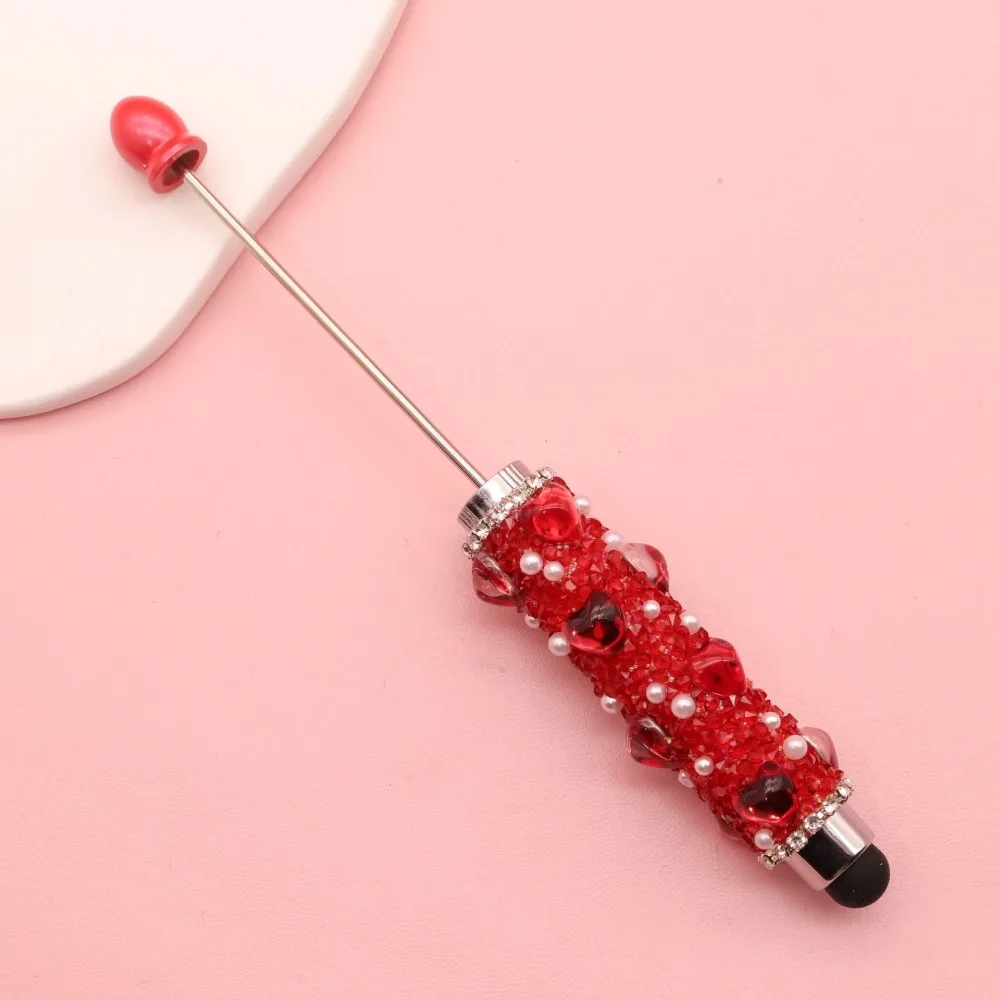 1pc Aesthetic Heart Diamond Beadable Pen DIY Beadable 2-in-1 Ballpoint Pen Capacitive Touch Writing Tool Students
1pc Aesthetic Heart Diamond Beadable Pen DIY Beadable 2-in-1 Ballpoint Pen Capacitive Touch Writing Tool Students
