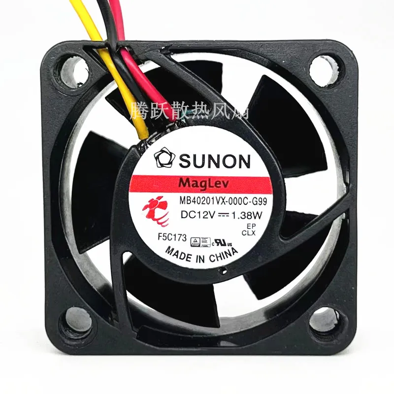 SUNON MB40201VX-000C-G99 DC 12 В 1,38 Вт 40x40x20 мм 3-проводной охлаждающий вентилятор
SUNON MB40201VX-000C-G99 DC 12 В 1,38 Вт 40x40x20 мм 3-проводной охлаждающий вентилятор