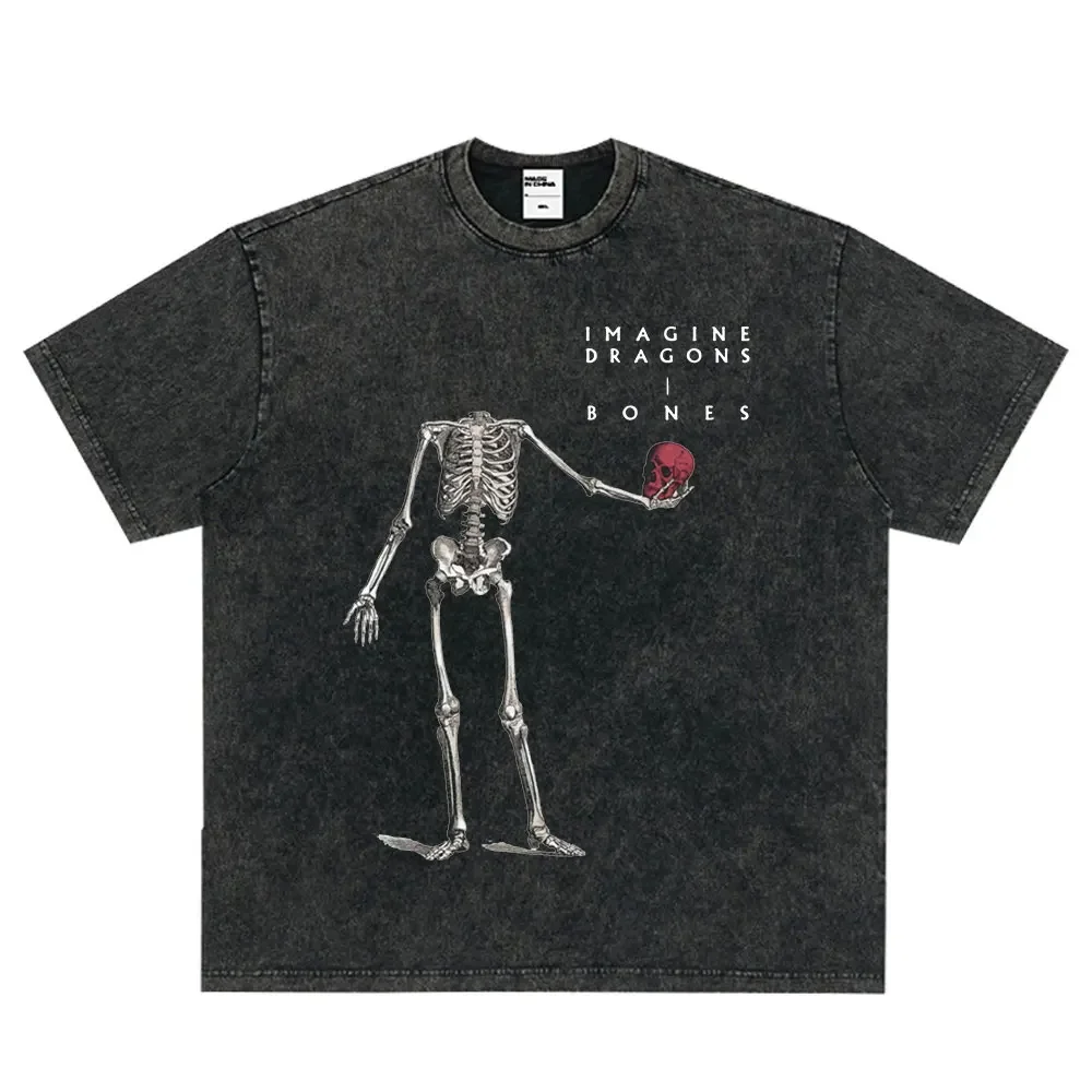 Футболка Imagine Dragons Bones, витая футболка с черепом, винтажная музыкальная футболка с рок-группой, мужская и женская одежда, хлопковые свободные футболки с короткими рукавами
Футболка Imagine Dragons Bones, витая футболка с черепом, винтажная музыкальная футболка с рок-группой, мужская и женская одежда, хлопковые свободные футболки с короткими рукавами