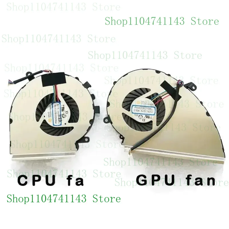 FORLaptop cpu gpu cooling fan cooler radiator For MSI GE72VR GP72VR 6RF GP72MV R GL72VR gl72m gf72vr ms-1799 DC 5V 0.55A 4PIN
FORLaptop cpu gpu cooling fan cooler radiator For MSI GE72VR GP72VR 6RF GP72MV R GL72VR gl72m gf72vr ms-1799 DC 5V 0.55A 4PIN