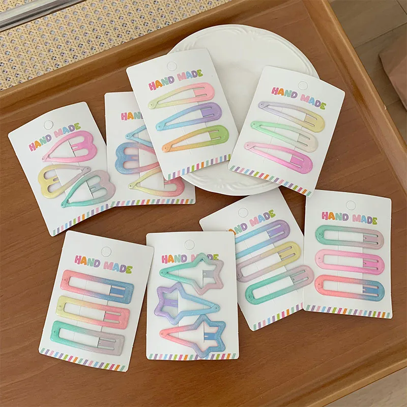 Shiny Gradient Color BB Hair Clips Sweet Side Broken Hair Clips Sparkling Hair Styling Pins Daily Decor for Ladies Girls
Shiny Gradient Color BB Hair Clips Sweet Side Broken Hair Clips Sparkling Hair Styling Pins Daily Decor for Ladies Girls