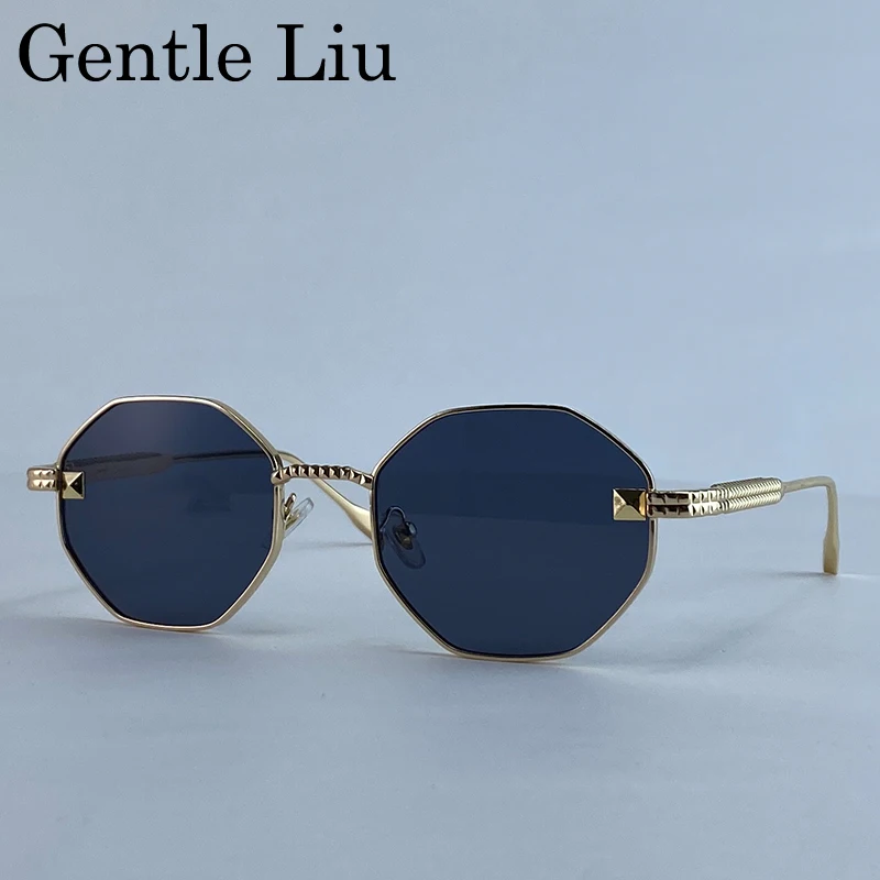 Vintage Punk Polygon Sunglasses Women 2025 Luxury Brand Octagon Metal Frame Sun Glasses For Ladies Fashion Eyewear UV400 Shades
Vintage Punk Polygon Sunglasses Women 2025 Luxury Brand Octagon Metal Frame Sun Glasses For Ladies Fashion Eyewear UV400 Shades