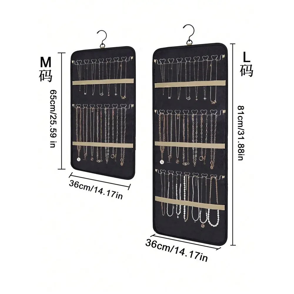 Capacity Jewelry Organizer Hanging Bag DoubleSided WallMounted Closet Storage With Hooks For Earrings Necklaces Rings Dustproof
Capacity Jewelry Organizer Hanging Bag DoubleSided WallMounted Closet Storage With Hooks For Earrings Necklaces Rings Dustproof