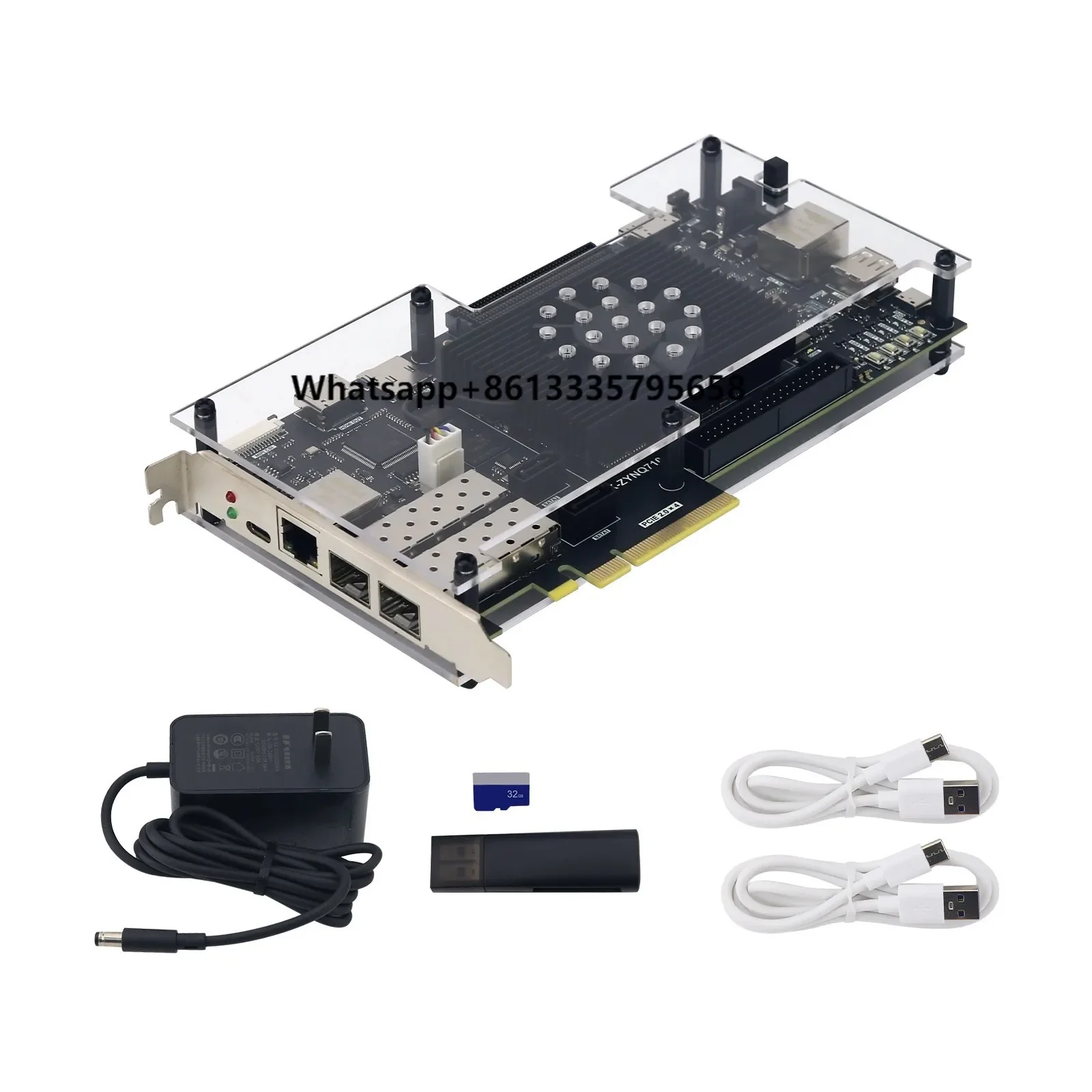 ZYNQ7100 Development Board for Xilinx FPGA FMC XC7Z100-2FFG900 with SD Card and Card Reader
ZYNQ7100 Development Board for Xilinx FPGA FMC XC7Z100-2FFG900 with SD Card and Card Reader