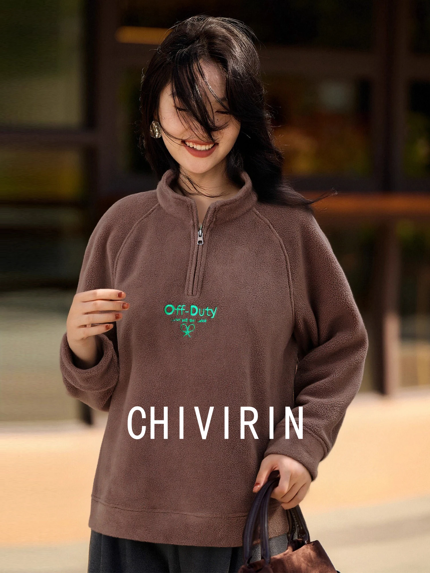 Женская толстовка Chivirin свободного кроя с длинными рукавами, на молнии, с воротником-стойкой, осенне-зимняя, универсальная
Женская толстовка Chivirin свободного кроя с длинными рукавами, на молнии, с воротником-стойкой, осенне-зимняя, универсальная