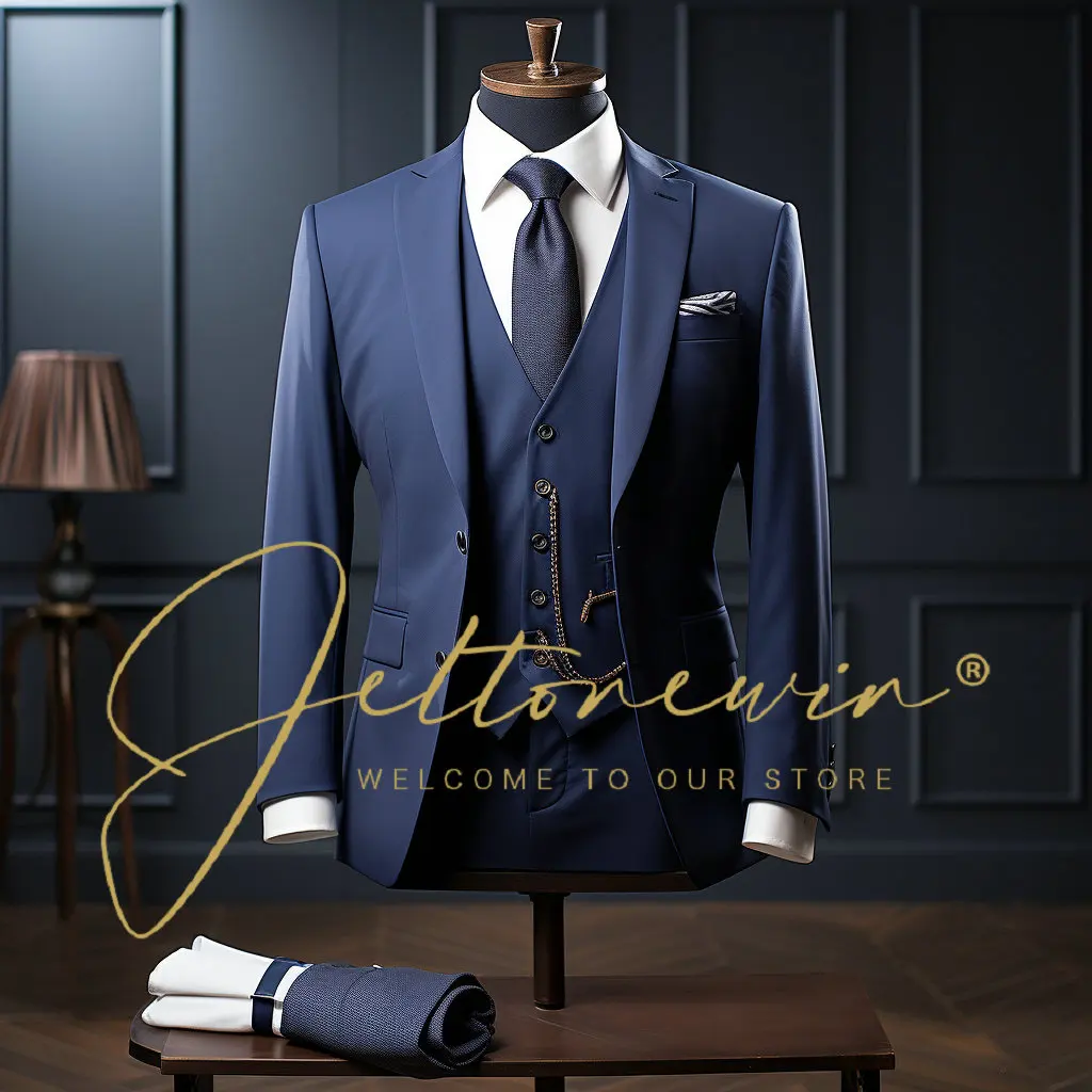 Fashion Suits for Men Slim Fit Blazer Pants 3 Piece Set Prom Wedding Business Suit Luxury Mens Tuxedo Costume Homme
Fashion Suits for Men Slim Fit Blazer Pants 3 Piece Set Prom Wedding Business Suit Luxury Mens Tuxedo Costume Homme