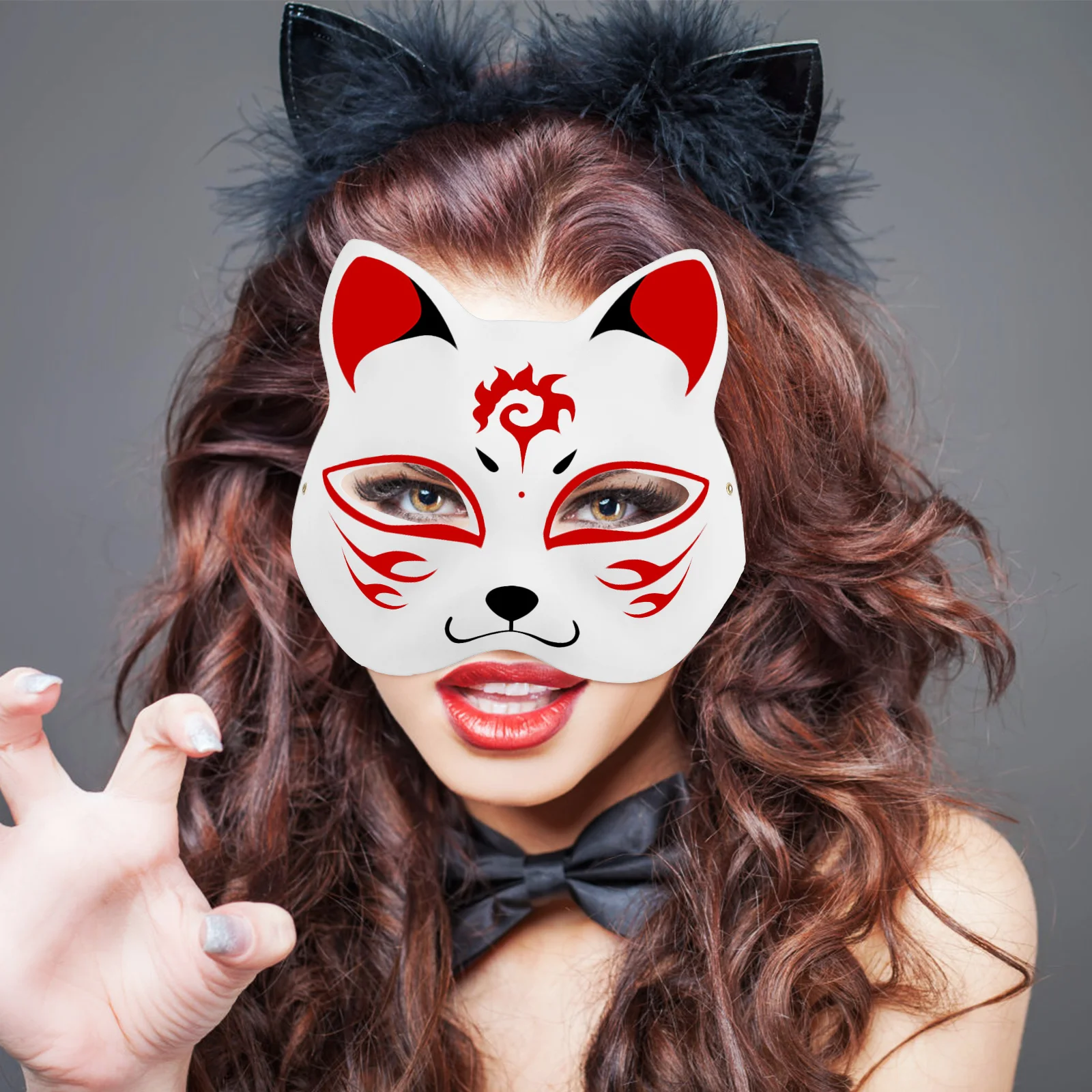 5 Pcs For Adults Blank White DIY Paper 18x17cm Cat Masks To Paint Lightweight Elastic Bands Masquerade Fox Masks
5 Pcs For Adults Blank White DIY Paper 18x17cm Cat Masks To Paint Lightweight Elastic Bands Masquerade Fox Masks