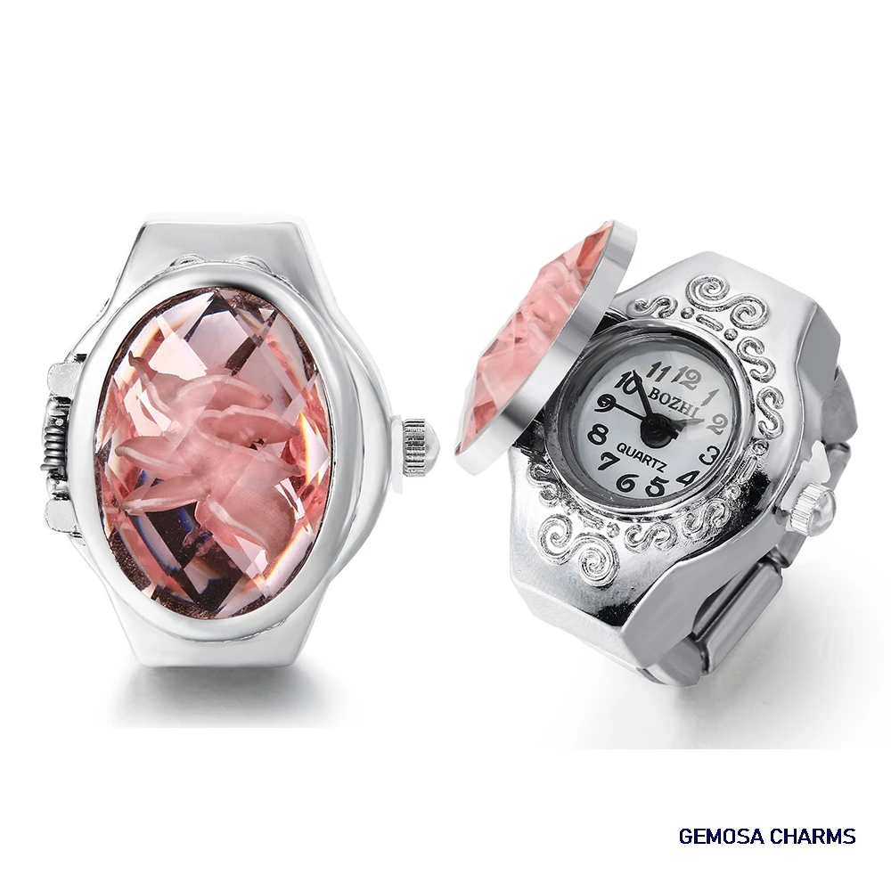 GEMOSA Vintage Ellipse Oval Finger Watch Stainless Steel Italian Charm Link CLassic Clock Roman Quartz Women Watch Ring Jewelry
GEMOSA Vintage Ellipse Oval Finger Watch Stainless Steel Italian Charm Link CLassic Clock Roman Quartz Women Watch Ring Jewelry