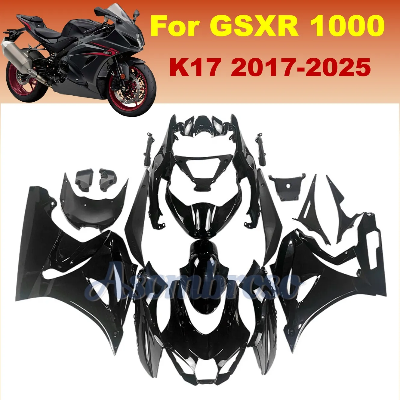 For GSXR1000 Fairing kit GSXR 1000 2018 2019 2020 2021 2022 2023 2024 2025 GSX-R1000 Motorcycle ABS Plastic Injection Bodywork
For GSXR1000 Fairing kit GSXR 1000 2018 2019 2020 2021 2022 2023 2024 2025 GSX-R1000 Motorcycle ABS Plastic Injection Bodywork