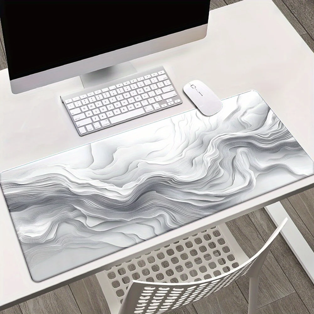 3D белый текстурированный коврик для мыши, резиновый настольный коврик, подходит для геймеров и офисного использования, нескользящая основа, идеальный подарок для семьи и друзей 
3D белый текстурированный коврик для мыши, резиновый настольный коврик, подходит для геймеров и офисного использования, нескользящая основа, идеальный подарок для семьи и друзей