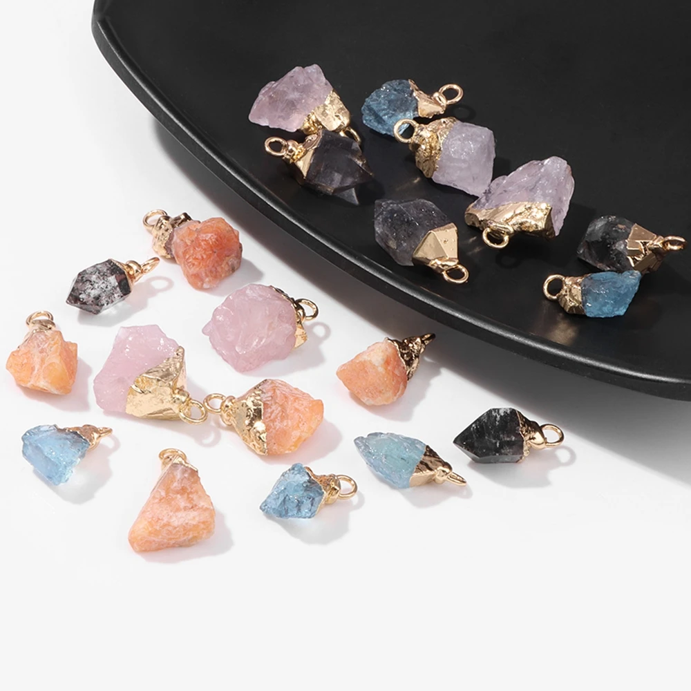 Wholesale Irregular Raw Stone Pendants Aquamarines Rose Crystal Quartz Pendant Healing Reiki Jewelry Pendants for Jewelry Making
Wholesale Irregular Raw Stone Pendants Aquamarines Rose Crystal Quartz Pendant Healing Reiki Jewelry Pendants for Jewelry Making