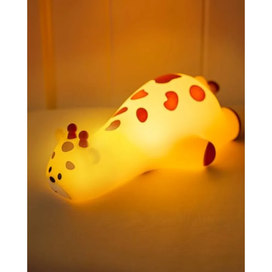 Night Light Giraffe, Silicone Tap Control Bedside Lamp with Time Auto-Off, Cute Portable LED Nursery Light for Baby, Toddler, B
Night Light Giraffe, Silicone Tap Control Bedside Lamp with Time Auto-Off, Cute Portable LED Nursery Light for Baby, Toddler, B
