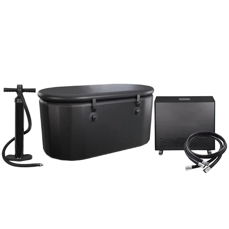 Deep Single Person Inflatable Pool Cold Water Plunge Ice Bath Recovery Therapy Ice Barrel Tub with Chiller
Deep Single Person Inflatable Pool Cold Water Plunge Ice Bath Recovery Therapy Ice Barrel Tub with Chiller