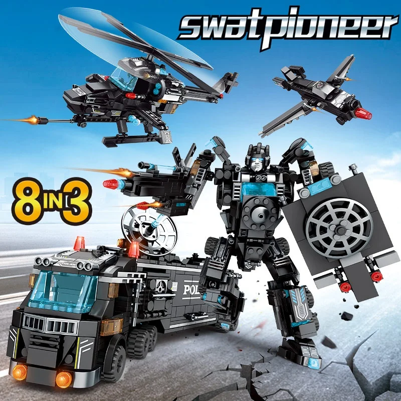 City Police Station Car Motorcycle Building Blocks SWAT Team Weapons Technic Truck Ship Robot Bricks Diy Toys Sets For Children
City Police Station Car Motorcycle Building Blocks SWAT Team Weapons Technic Truck Ship Robot Bricks Diy Toys Sets For Children