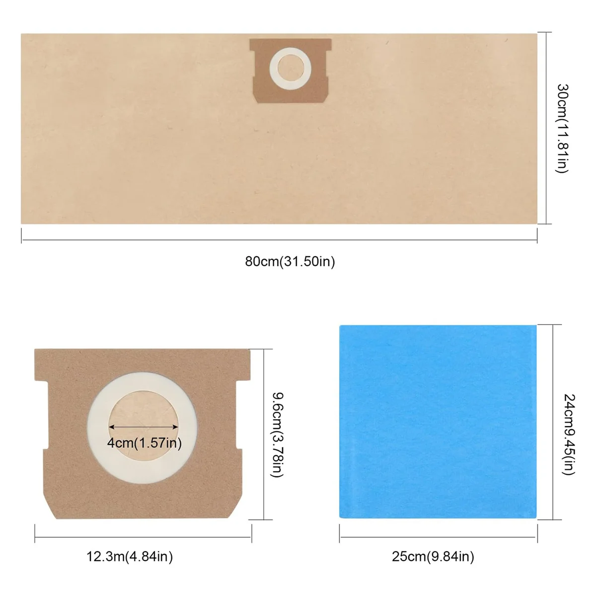 AD30-19-3100 Vac Bags Compatible for 5 to 6 Gallon Wet Dry Vacuum, Dry Vacuum Cleaners Disposable and Reusable
AD30-19-3100 Vac Bags Compatible for 5 to 6 Gallon Wet Dry Vacuum, Dry Vacuum Cleaners Disposable and Reusable