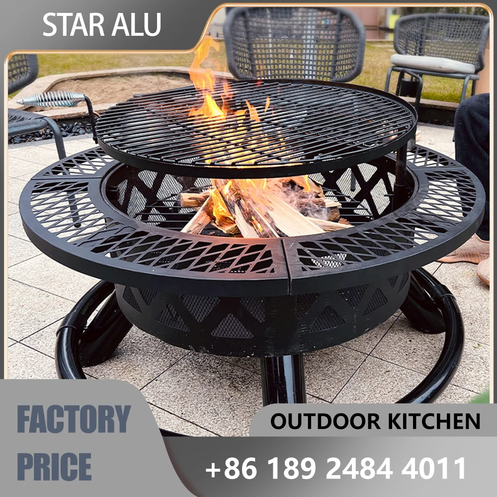Charcoal Grill & Patio Heater 2-in-1,Area for 8-10 People, Heavy Duty Black Steel Fire Pit with Wheels, Outdoor BBQ
Charcoal Grill & Patio Heater 2-in-1,Area for 8-10 People, Heavy Duty Black Steel Fire Pit with Wheels, Outdoor BBQ