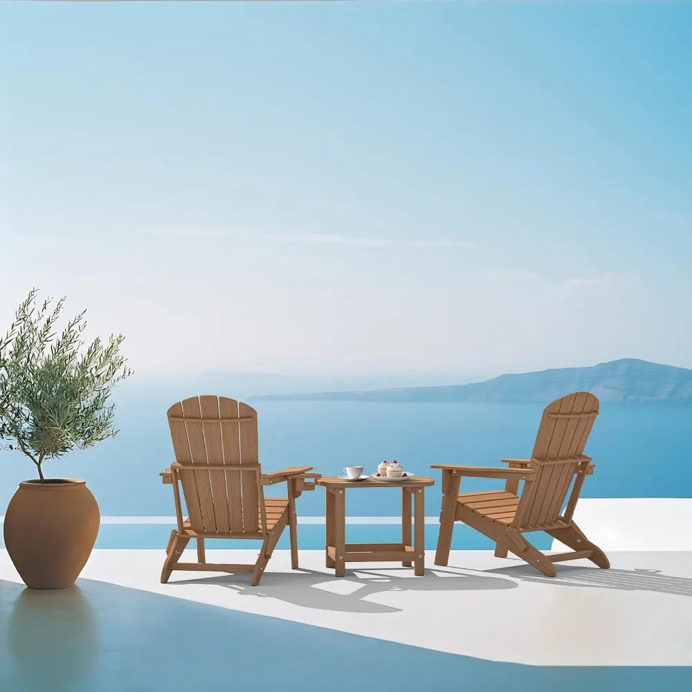 Folding Adirondack Chair, Cup Holder,SGS Tested, Wooden Textured, Heavy All-Weather HDPE Comfortable Set Poolside Backyard
Folding Adirondack Chair, Cup Holder,SGS Tested, Wooden Textured, Heavy All-Weather HDPE Comfortable Set Poolside Backyard