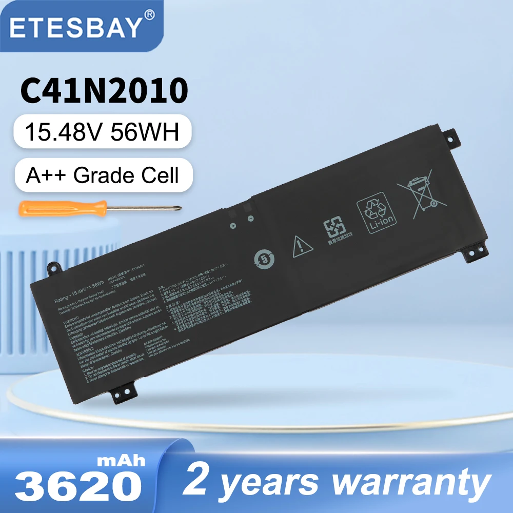 ETESBAY C41N2010 Аккумулятор для ноутбука ASUS ROG Strix G15 G513IC G513IE G513QC ROG Strix G17 G713QE G713QE-HX008T 4ICP4/63/103
ETESBAY C41N2010 Аккумулятор для ноутбука ASUS ROG Strix G15 G513IC G513IE G513QC ROG Strix G17 G713QE G713QE-HX008T 4ICP4/63/103