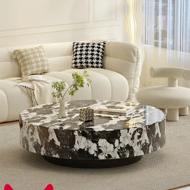 Italian minimalist marble round coffee table combination home living room 2026 new high-end designer
Italian minimalist marble round coffee table combination home living room 2026 new high-end designer