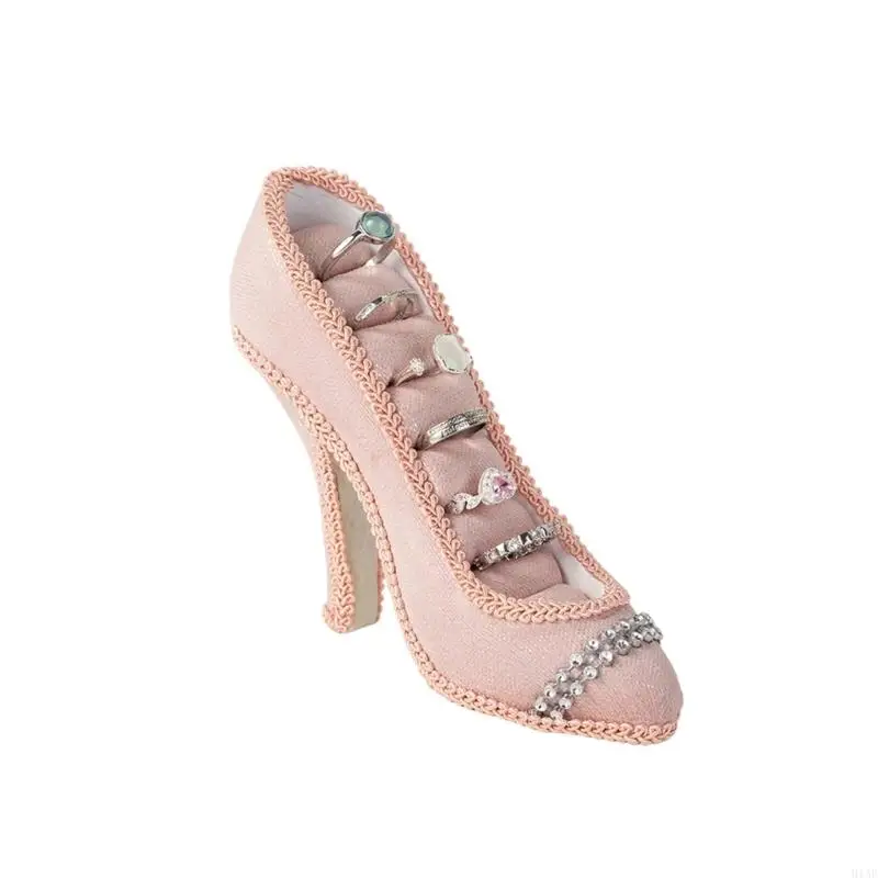 91AF High Heel Shaped Jewelry Display Stand For Rings And Earrings With Lining
91AF High Heel Shaped Jewelry Display Stand For Rings And Earrings With Lining