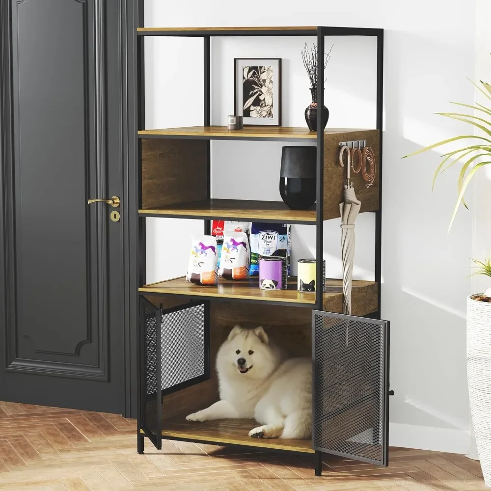 RoyalCraft Dog Crate Furniture with Display Shelf, Decorative Dog Crate Industrial Bookshelf with Kennel, Furniture Style.
RoyalCraft Dog Crate Furniture with Display Shelf, Decorative Dog Crate Industrial Bookshelf with Kennel, Furniture Style.