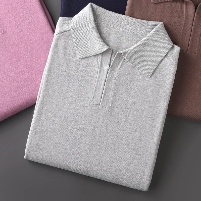 MVLYFLRT Men's 100% Pure Cotton Short Sleeve Polo Shirt Summer Casual Thin Solid Color Knitted Lapel Half Sleeve
MVLYFLRT Men's 100% Pure Cotton Short Sleeve Polo Shirt Summer Casual Thin Solid Color Knitted Lapel Half Sleeve