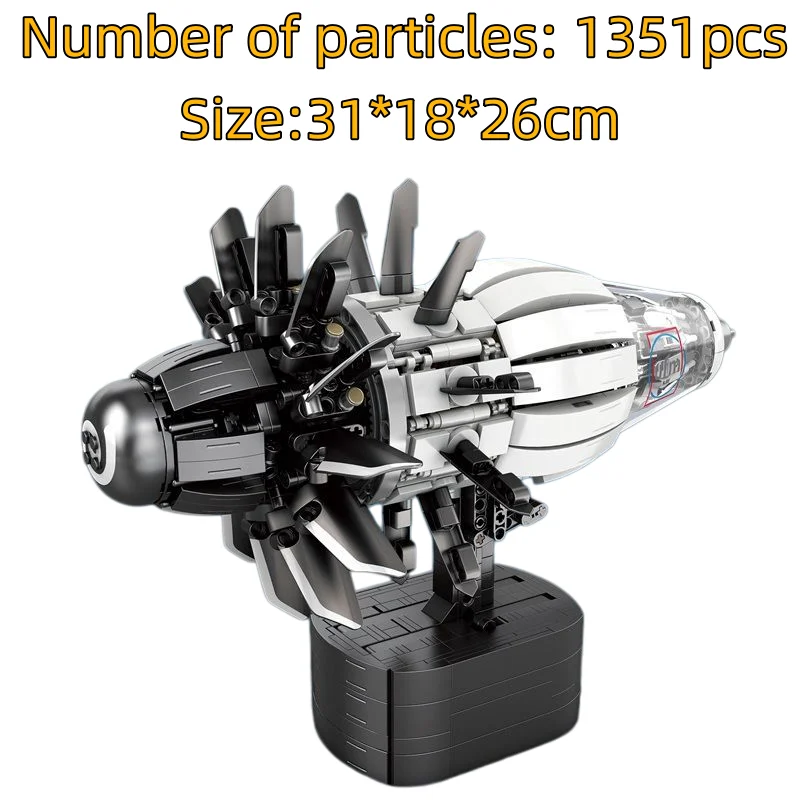 Zhenzhu Reobrix RISE Aircraft Engine Educational Assembly Building Gift Ornament Building Blocks
Zhenzhu Reobrix RISE Aircraft Engine Educational Assembly Building Gift Ornament Building Blocks
