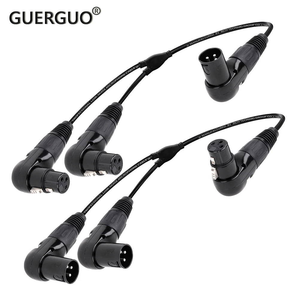 1PC Right Angle 3pin XLR Y Splitter Cable, Female to Dual Male Cord,1 Male to 2 Female Adapter for Microphone Mixer Amplifier
1PC Right Angle 3pin XLR Y Splitter Cable, Female to Dual Male Cord,1 Male to 2 Female Adapter for Microphone Mixer Amplifier
