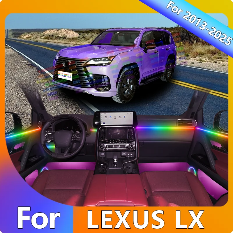 FILIPLI For LEXUS LX For 2016 Smart Music Dynamic RGB LED Strip USB 12V Powered RGB LED Strip with Smartphone Sync Auto Dimming
FILIPLI For LEXUS LX For 2016 Smart Music Dynamic RGB LED Strip USB 12V Powered RGB LED Strip with Smartphone Sync Auto Dimming