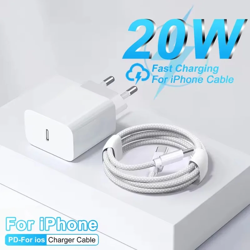 New USB C PD 20W Charger Fast Charge Cable Kit for IPhone 17 16 15 Pro Max Plus Mini Type C Data Line Quick Power Adapter Set
New USB C PD 20W Charger Fast Charge Cable Kit for IPhone 17 16 15 Pro Max Plus Mini Type C Data Line Quick Power Adapter Set