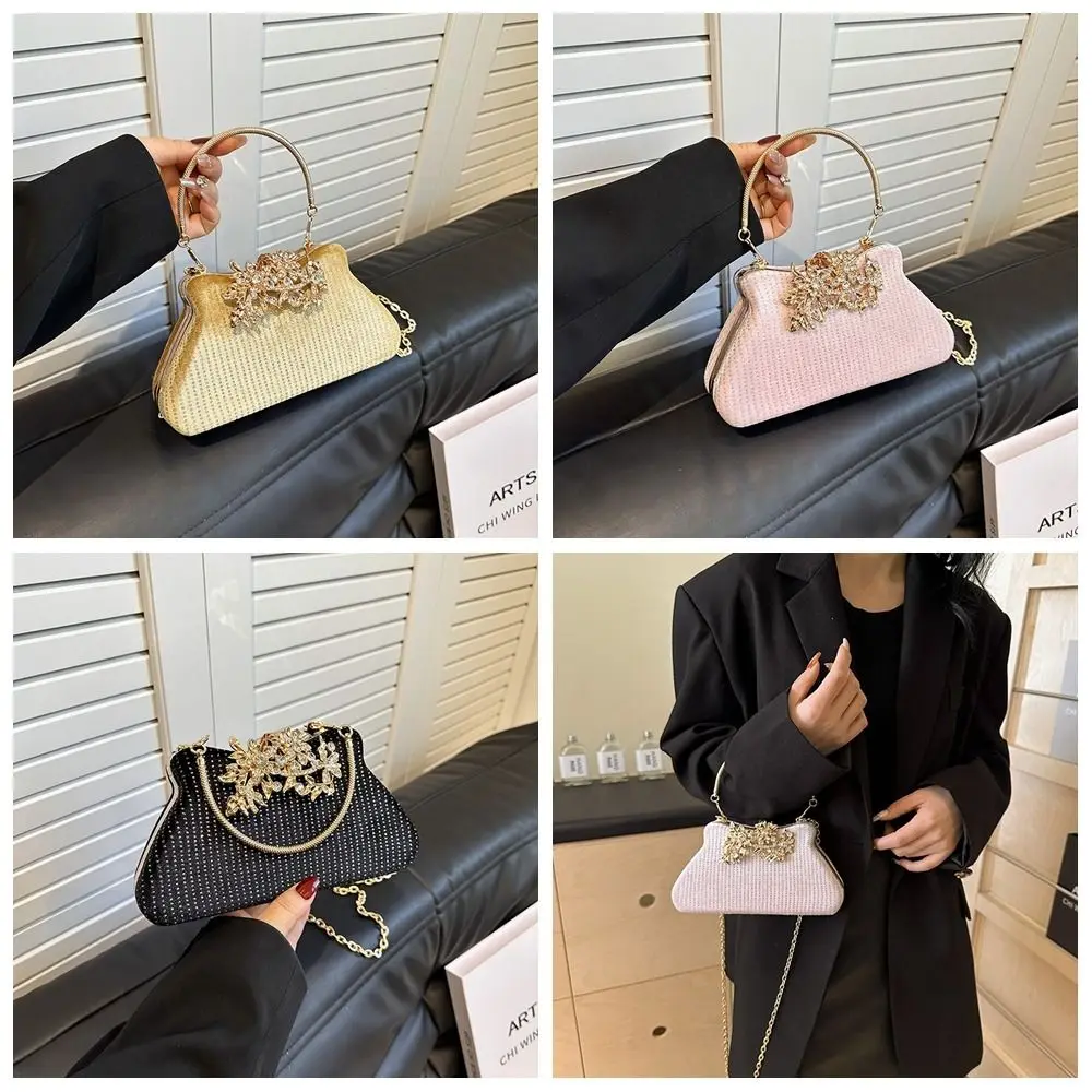 Temperament Luxury Diamond Dinner Handbag Square Top Handle Evening Banquet Bag Rhinestone Shinny Wrist Bag Wedding Clutch
Temperament Luxury Diamond Dinner Handbag Square Top Handle Evening Banquet Bag Rhinestone Shinny Wrist Bag Wedding Clutch