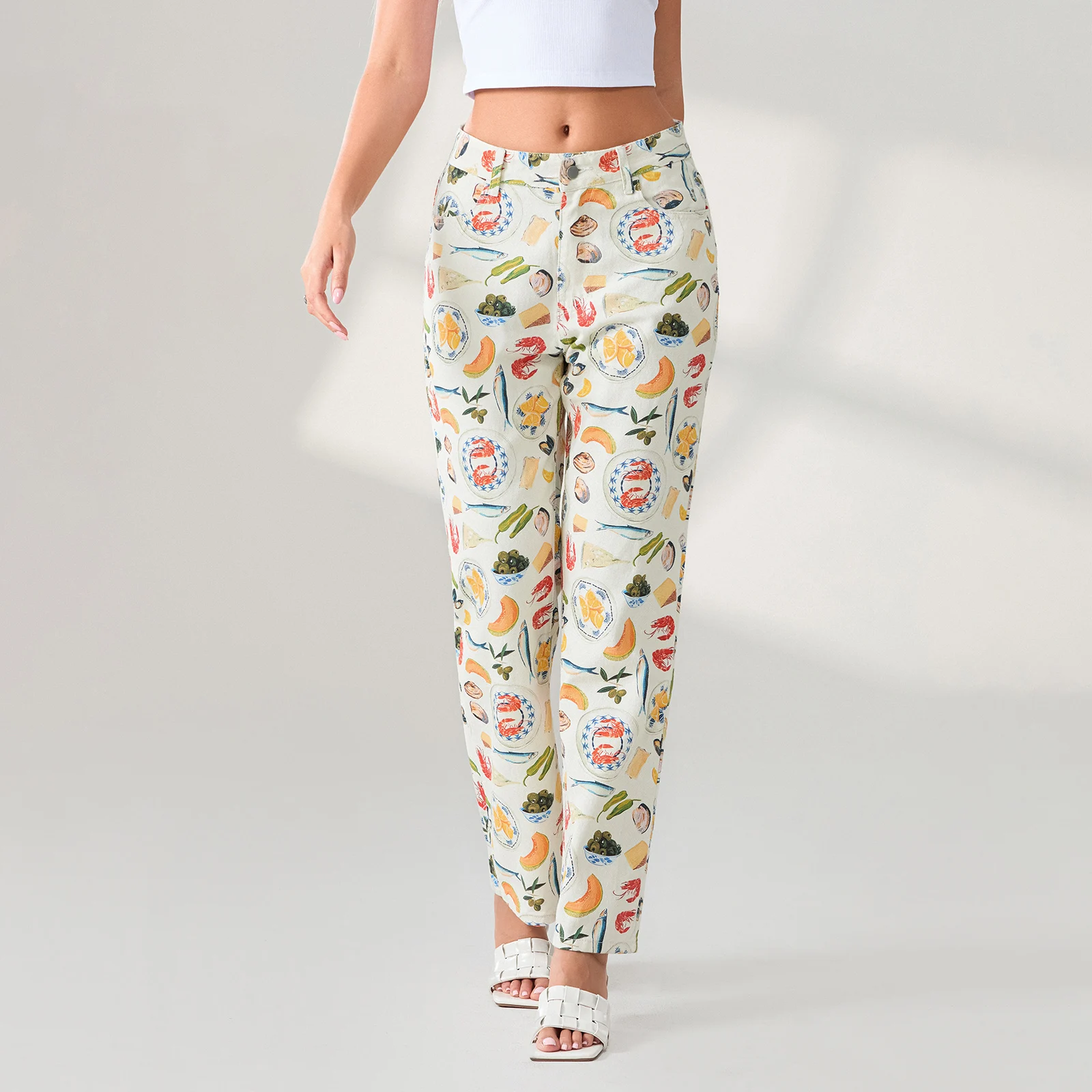 Women Spring Aesthetic Wide Leg Jeans Casual Graphic Print Loose Denim Pants Trousers with Pockets Work Office Streetwear
Women Spring Aesthetic Wide Leg Jeans Casual Graphic Print Loose Denim Pants Trousers with Pockets Work Office Streetwear