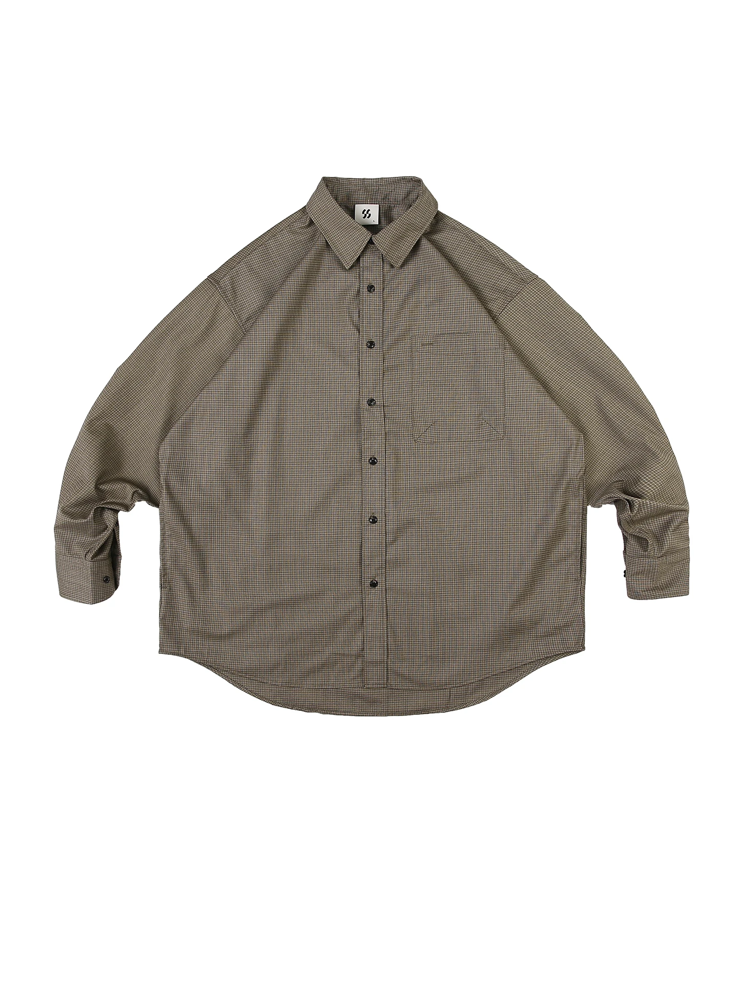 Retro Contrast Color Plaid Splicing Drapey irt Spring Casual Laidba Sle Couple's irt Coat Loose Fit Long Sve Butto...
Retro Contrast Color Plaid Splicing Drapey irt Spring Casual Laidba Sle Couple's irt Coat Loose Fit Long Sve Butto...