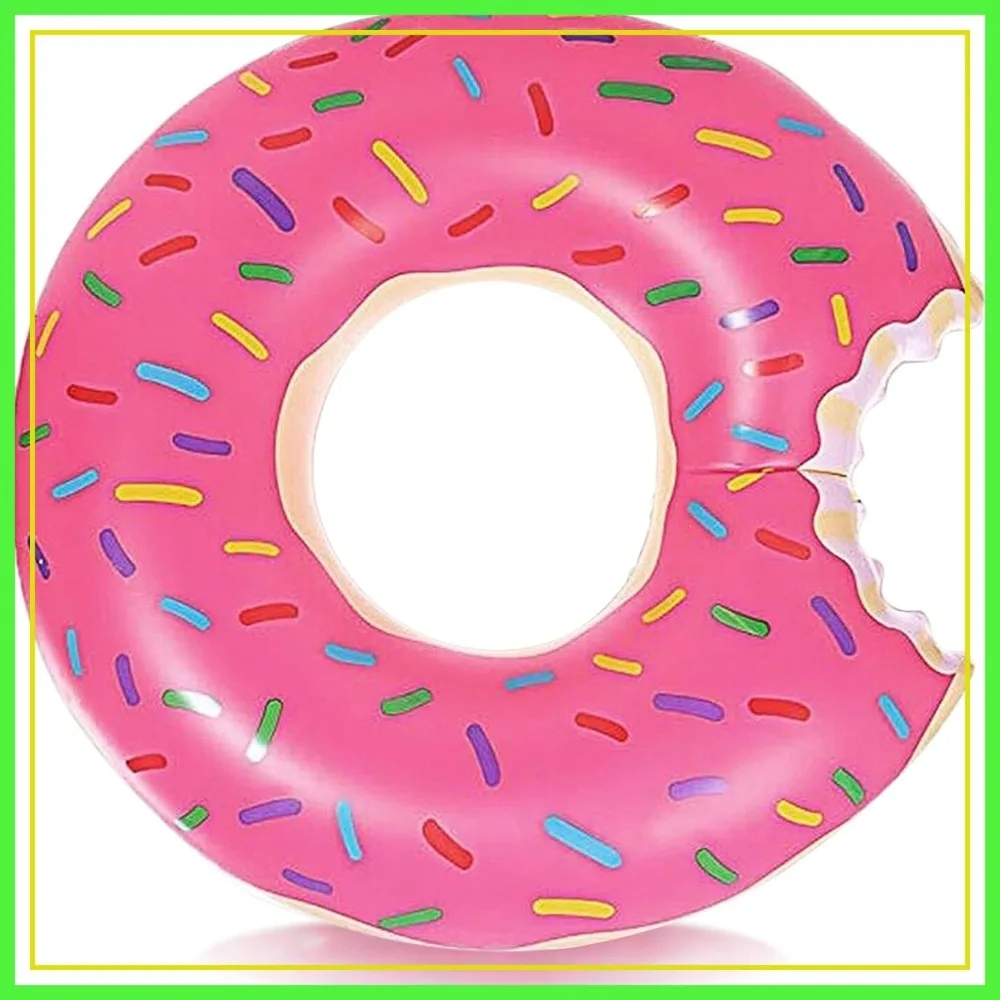 Inflatable Donut Pool Float - Giant Tube Ring for Beach & Pool
Inflatable Donut Pool Float - Giant Tube Ring for Beach & Pool