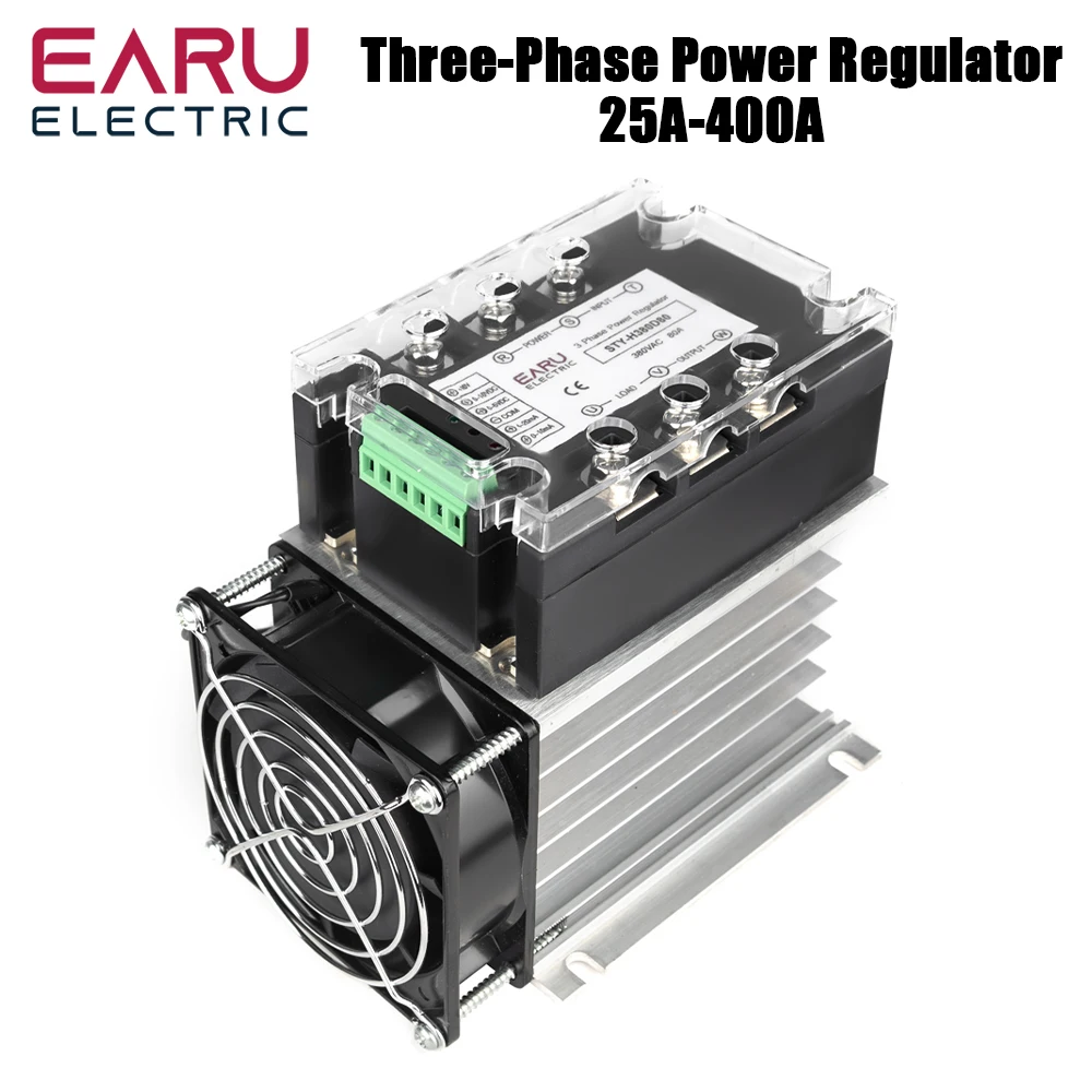 Three Phase AC 380V 25A-400A Voltage Regulating Module Power Regulator Thyristor Solid State Relay Dimming Potentiometer Control
Three Phase AC 380V 25A-400A Voltage Regulating Module Power Regulator Thyristor Solid State Relay Dimming Potentiometer Control