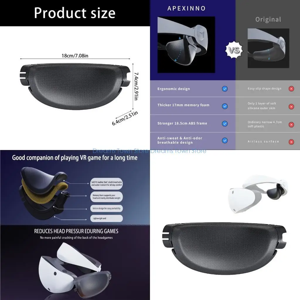 HX6A Replacement Cushion Head Strap For VR2 Headsets Better Weight Distribution
HX6A Replacement Cushion Head Strap For VR2 Headsets Better Weight Distribution