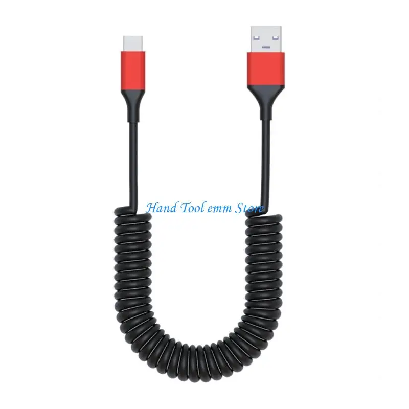 H37F Coiled USB 2.0 To USB C Spring Stretch Car Charging Cable Wire Fast 60W 480Mbps For Mobile Devices Consoles Headphones
H37F Coiled USB 2.0 To USB C Spring Stretch Car Charging Cable Wire Fast 60W 480Mbps For Mobile Devices Consoles Headphones