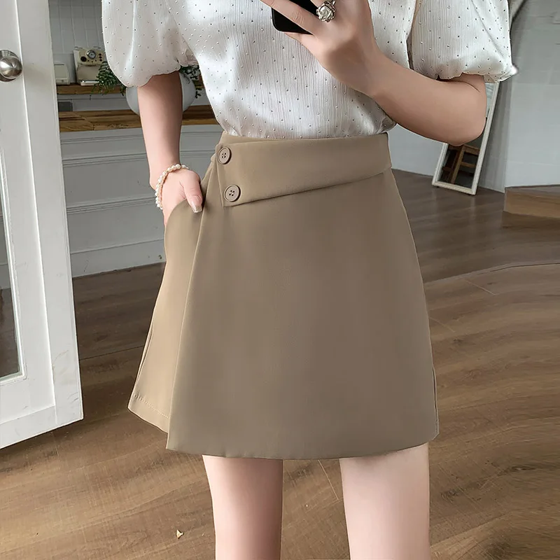 Spring/Summer Irregular Skirt Pants Women's High Waist A-line Suit Shorts Anti Fake Two Piece Pant Skirts
Spring/Summer Irregular Skirt Pants Women's High Waist A-line Suit Shorts Anti Fake Two Piece Pant Skirts