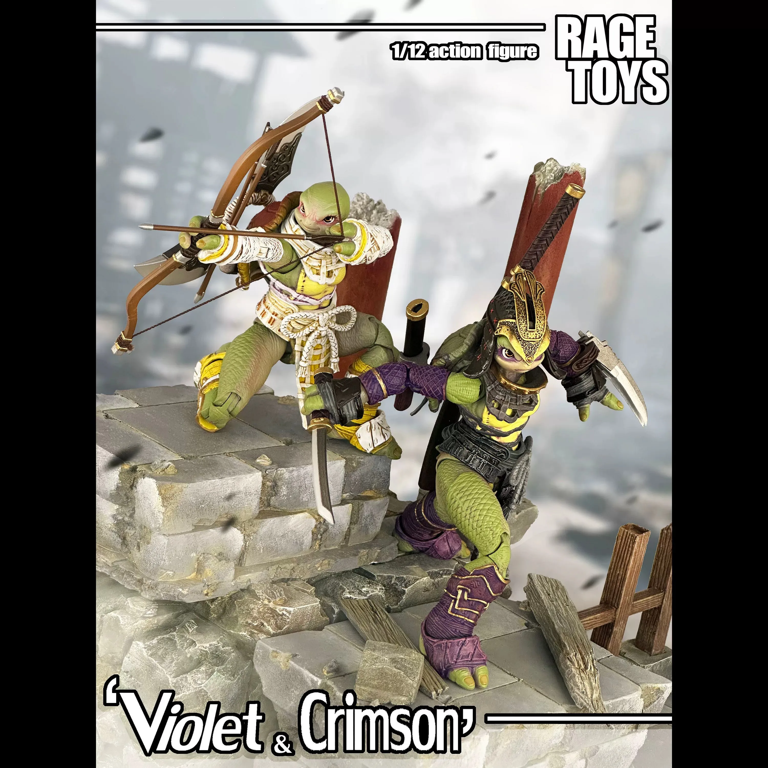 Rage Toys Action Figure 1 To 12 Scale Violet Crimson Samurai Turtle Fully Articulated Collectible For Adult Hobby Collectors
Rage Toys Action Figure 1 To 12 Scale Violet Crimson Samurai Turtle Fully Articulated Collectible For Adult Hobby Collectors